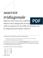 Matrice Tridiagonale - Wikipédia