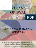 Wikang Opisyal