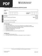 Cambridge International AS & A Level: PHYSICS 9702/42