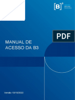 Manual de Acesso Da B3 - 20221010