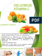 Alimentos Citricos y Vitamina C