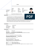 Mao Jianwu's Resume