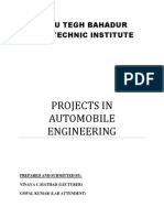 Projects in Automobile Engineering