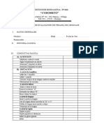 Informe de Evaluación de Terapia de Lenguaje