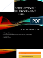 FAME International English Programme