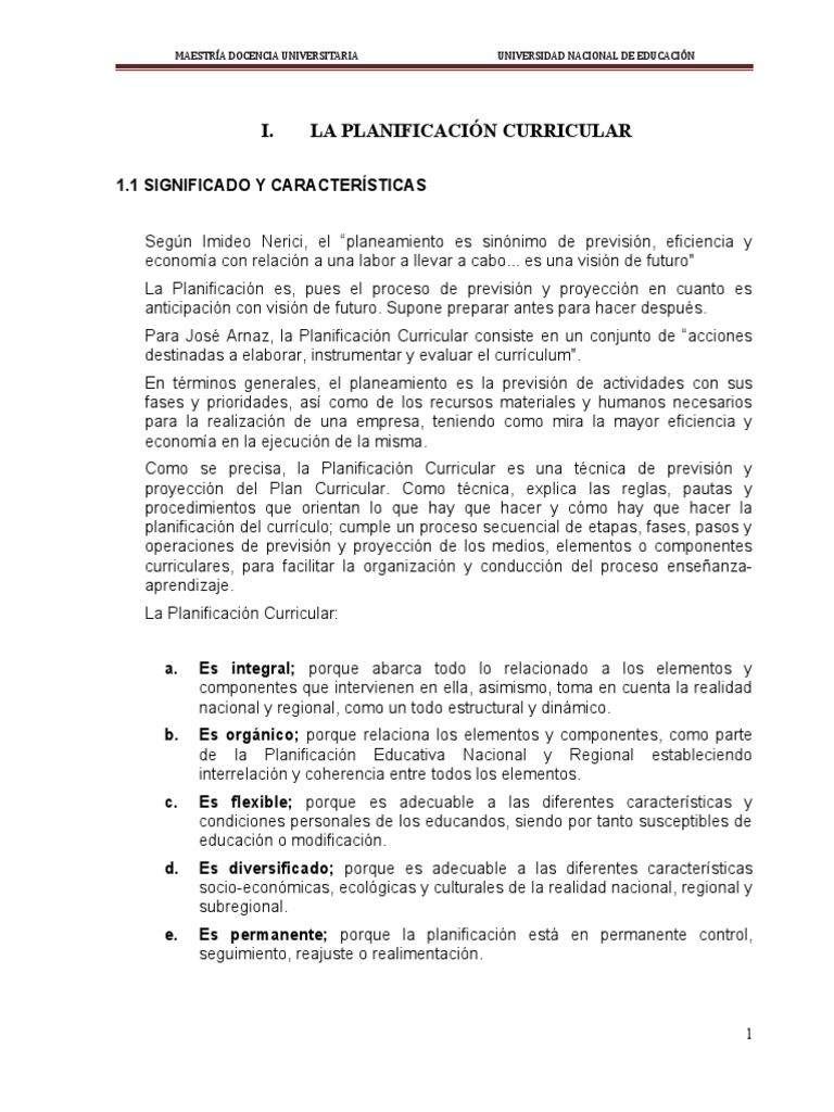 Planificación Curricular en Educación Superior | PDF | Plan de estudios ...