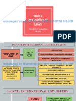 Rules of Conflict of Laws