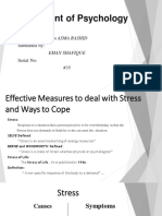 EFFECTIVE MEASURES TO DEAL WITH STRESS