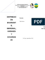 Distribución Bivariante de Probabilidad Conjunta