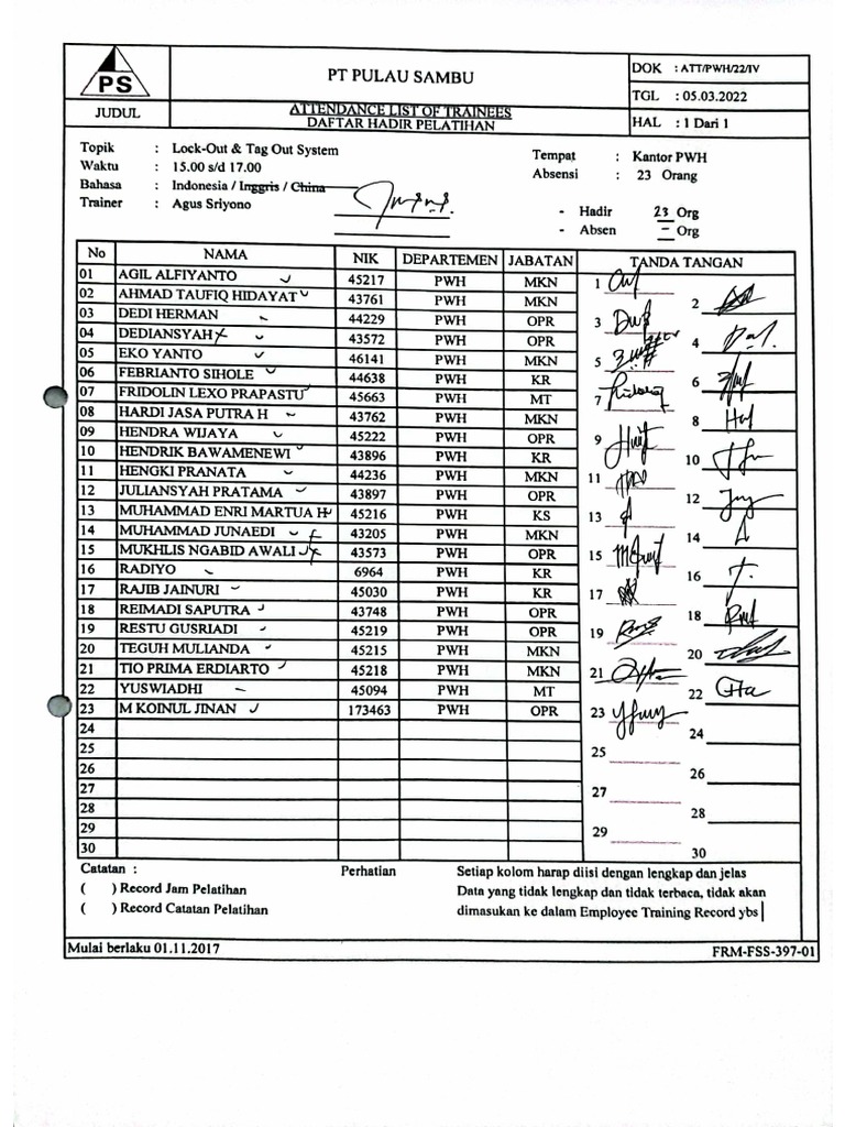 Log In And Log Out Sheet