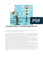 Emprender o Autoemplearse
