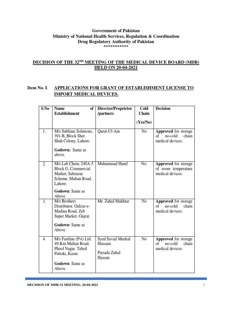 M 32 MDB 20 04 2021 | PDF | Islamabad | World Politics