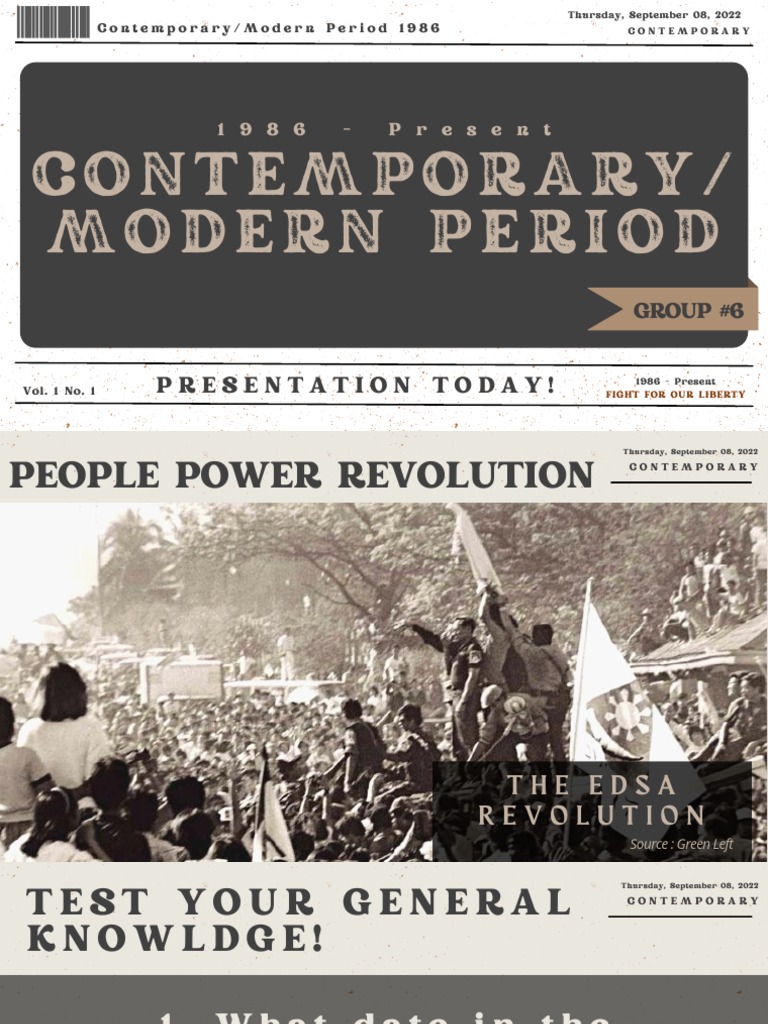 Group 6 Contemporary Modern Period PDF Allegory