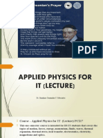 1 Applied Physics Orientation MW 10-11