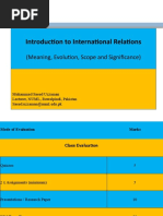 Lecture 1 Introduction To International Relations