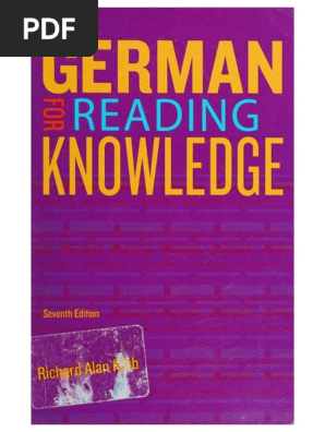 Jannachs German For Reading Knowledge | PDF