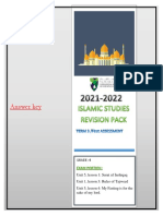 (ASL G4 Islamic RS T3-1st Assessment) With Answer Key