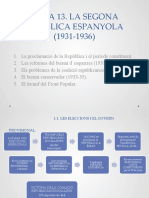 Tema 13 La Segona Republica Esp (1931-36)