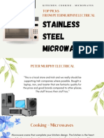 Stainless Steel Microwave - Best Quality - Peter Murphy Electrical