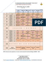 Horario de Clases 2021-2022