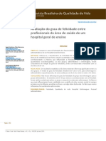 Felicidade de profissionais da saúde em hospital