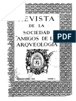 Revista de La Sociedad Amigos de La Arqueología Tomo I 1927