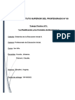 Trabajo Practico de Didactica de La Educacion Inicial II. Virginia Zanuttini.