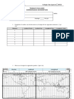 TRABAJO EVALUADO COORDENADAS GEOGRÁFICAS