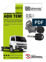 Comunicado - Univel - Cilindro Porta Caminhão Delivery G2
