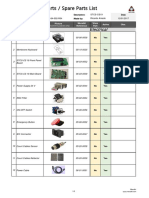 Lista de Spare Parts / Spare Parts List: Electrical