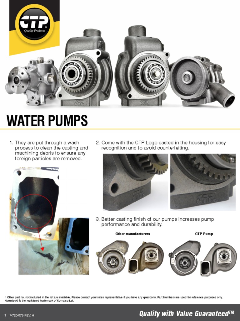 F 720 079 Rev. H Water Pumps PDF Pump