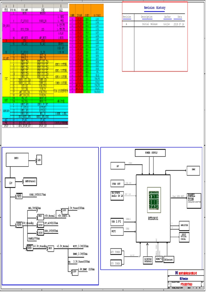 Circuit Diagram 43'' | PDF | Hdmi | Computer Networking