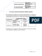 Acta de Conformación de Comité Asesor