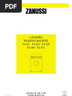 Manual Lavadora Zanussi