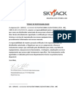 Termo de Responsabilidade - Ldi Service - Skyjack