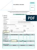 Form Biodata Karyawan RSPI - 4 Lembar