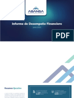 Informe de Desempeño Financiero - Junio 2022