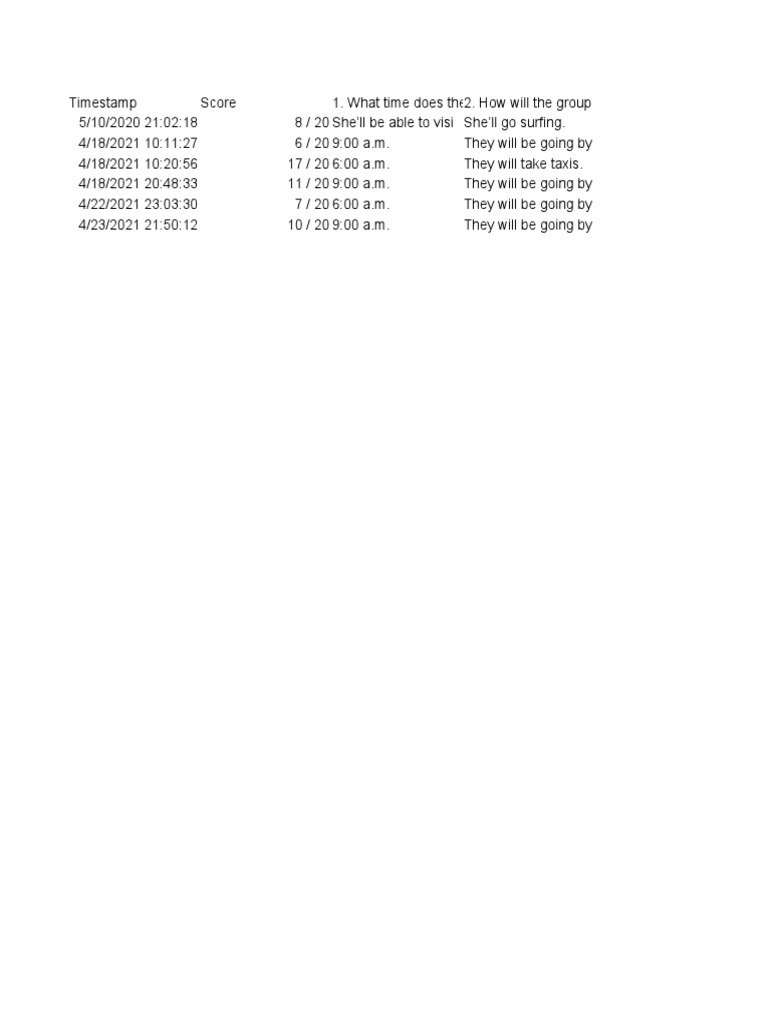 Prova CNA Pre Advanced 1 Overview | PDF