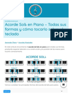 ACORDE SOL en PIANO