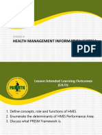 Lesson 6 - Health Management Information Systems