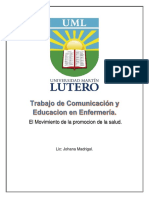 Trabajo de Promocion en Salud.