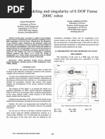 Geometric Modeling and Singularity of 6 DOF Fanuc