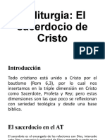 El Sacerdocio de Cristo y Su Ejercicio en La Liturgia