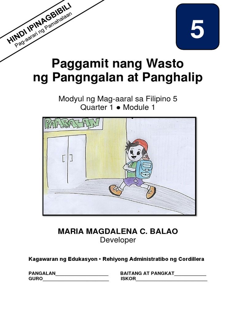 Passed 2102-13-21MELCS Baguio Paggamit Nang Wasto NG Pangngalan at ...