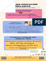 Infografía Informativa - Escuela Incluyente - 25-Oct-22