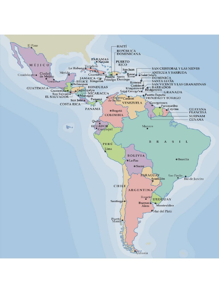 Mapa Político de América Del Sur | PDF