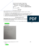 Prueba de Matemáticas