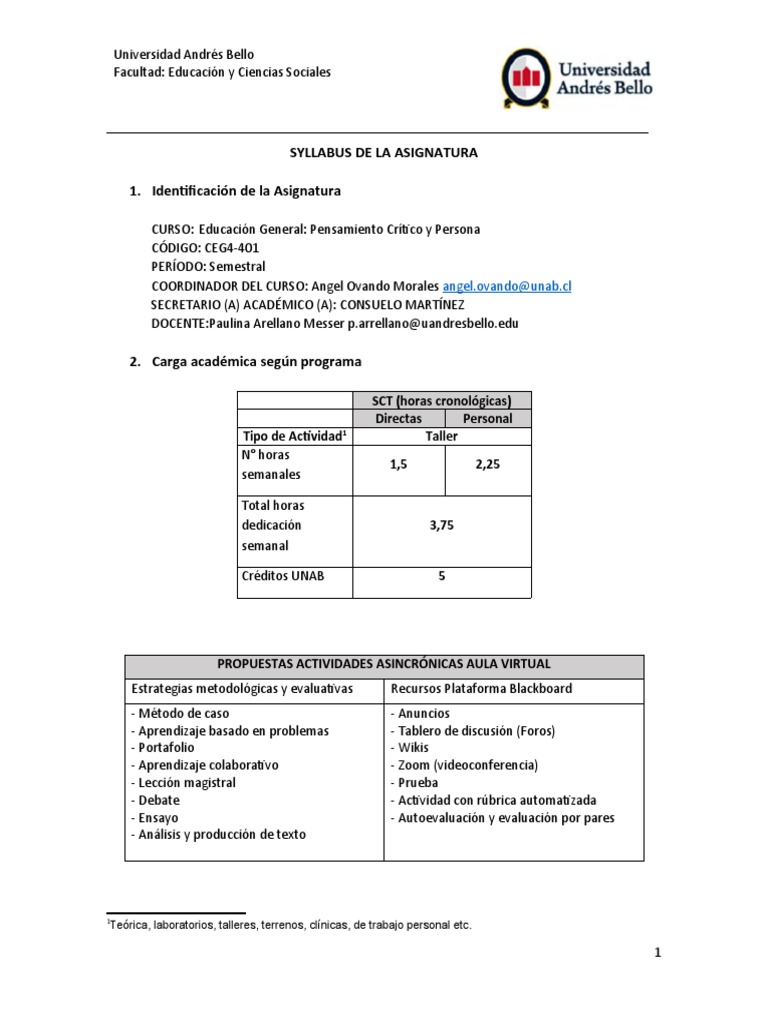 Curso de Pensamiento Crítico UNAB | PDF | Falacia | Prueba (evaluación)