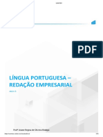 Língua Portuguesa - Redação Empresarial: Aula 5