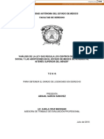 Para Obtener El Grado de Licenciado en Derecho